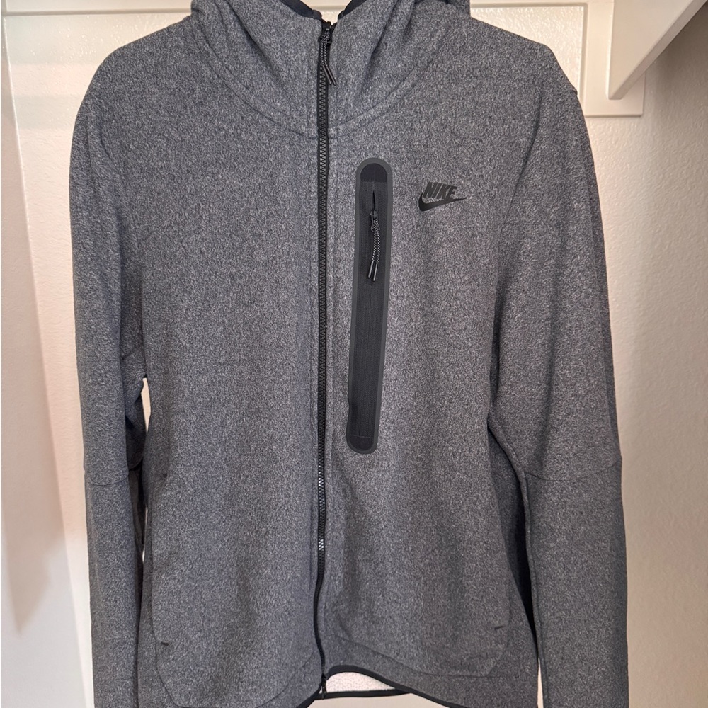 Nike Sportswear Tech Fleece Heather Gray Zip-Up Jacket